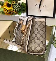 PADLOCK SMALL GG SHOULDER BAG WHITE 498156 SIZE 26x18x10 CM - 4