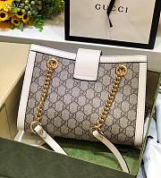 PADLOCK SMALL GG SHOULDER BAG WHITE 498156 SIZE 26x18x10 CM - 2