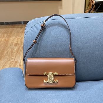 TRIOMPHE SHOULDER BAG BROWN 194143 SIZE 20×10×4 CM
