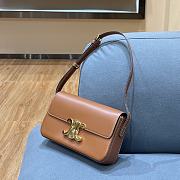 TRIOMPHE SHOULDER BAG BROWN 194143 SIZE 20×10×4 CM - 6