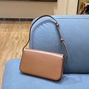 TRIOMPHE SHOULDER BAG BROWN 194143 SIZE 20×10×4 CM - 5