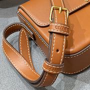 TRIOMPHE SHOULDER BAG BROWN 194143 SIZE 20×10×4 CM - 4