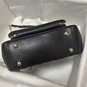 CHANEL MINI FLAP BAG WITH HANDLE BLACK 93749 SIZE 19 x 7 x 14 CM - 4