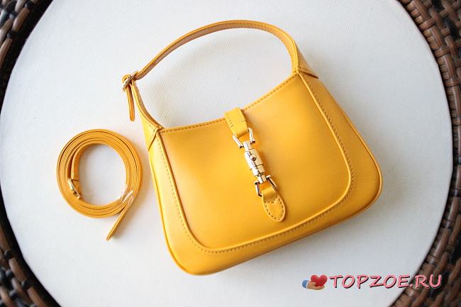 JACKIE 1961 MINI SHOULDER BAG YELLOW 637091 SIZE 19 x 13 x 3 CM - 1