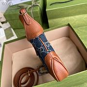 JACKIE 1961 MINI SHOULDER BAG GG JACQUARD DENIM 637092 SIZE 19 x 13 x 3 CM - 3