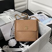 SMALL HOBO BAG BEIGE 19CM - 1