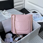 SMALL HOBO BAG LIGHT PINK 19CM - 4