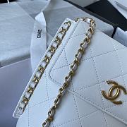 SMALL HOBO BAG WHITE 19CM - 5