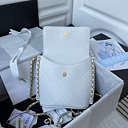 SMALL HOBO BAG WHITE 19CM - 4