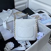 SMALL HOBO BAG WHITE 19CM - 3