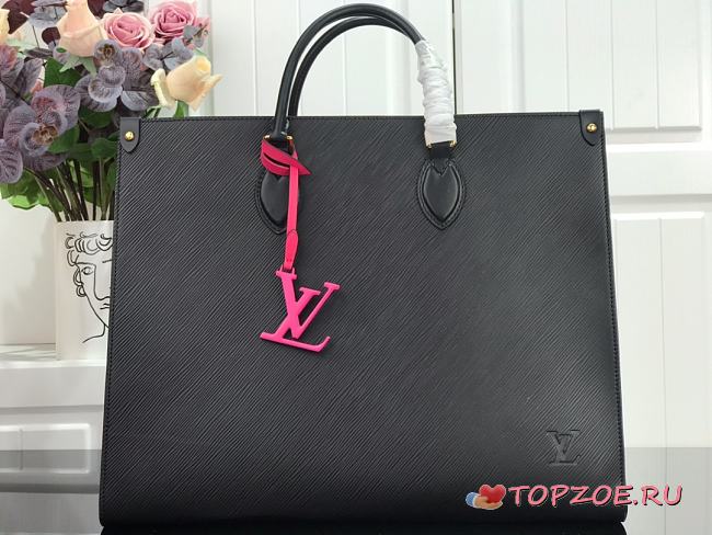 LV ONTHEGO BAG M56080 EPI BLACK 41CM - 1