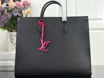LV ONTHEGO BAG M56080 EPI BLACK 41CM