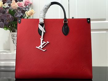 LV ONTHEGO BAG M56080 EPI RED 41CM