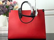 LV ONTHEGO BAG M56080 EPI RED 41CM - 5