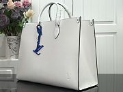 LV ONTHEGO BAG M56080 EPI WHITE 34CM - 4