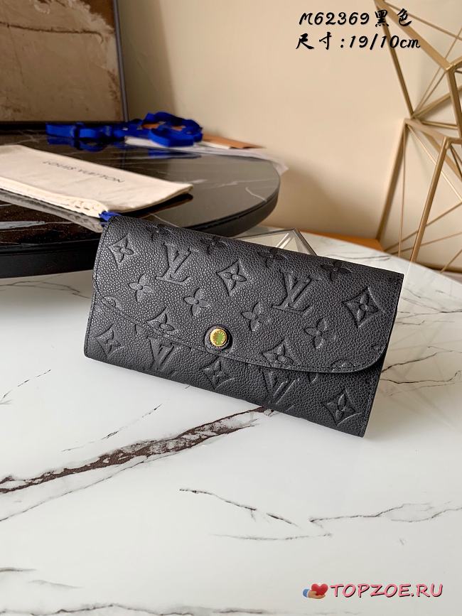 LV EMILIE WALLET M62369 SIZE 19 x 10 x 2 CM - 1