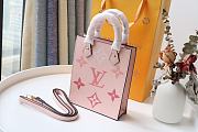 LV PETIT SAC PLAT PINK M80449 SIZE 14 x 17 x 5 CM - 1