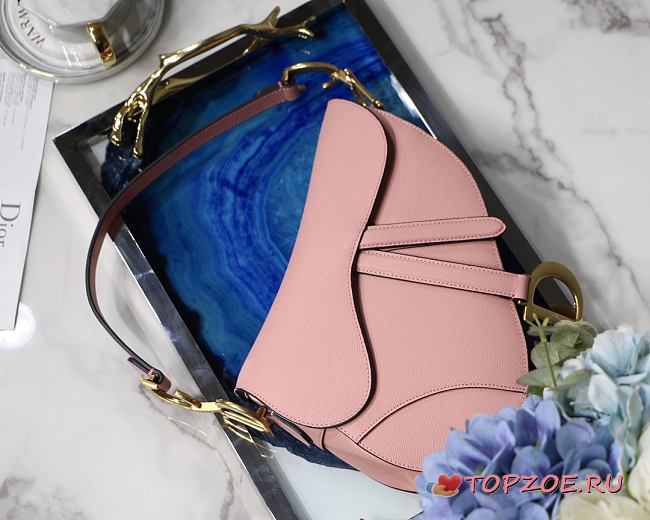 DIOR SADDLE BAG BLUSH M0446 SIZE 25.5 x 20 x 6.5 CM - 1