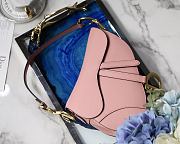DIOR SADDLE BAG BLUSH M0446 SIZE 25.5 x 20 x 6.5 CM - 1