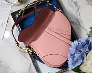 DIOR SADDLE BAG BLUSH M0446 SIZE 25.5 x 20 x 6.5 CM - 5