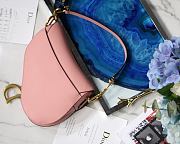 DIOR SADDLE BAG BLUSH M0446 SIZE 25.5 x 20 x 6.5 CM - 2