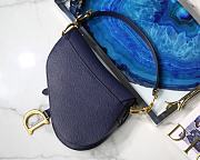 DIOR SADDLE BAG INDIGO BLUE M0446 SIZE 25.5 x 20 x 6.5 CM - 3