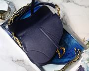 DIOR SADDLE BAG INDIGO BLUE M0446 SIZE 25.5 x 20 x 6.5 CM - 6