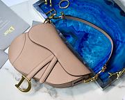 DIOR SADDLE BAG WARM TAUPE M0446 SIZE 25.5 x 20 x 6.5 CM - 2