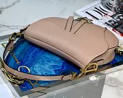 DIOR SADDLE BAG WARM TAUPE M0446 SIZE 25.5 x 20 x 6.5 CM - 5
