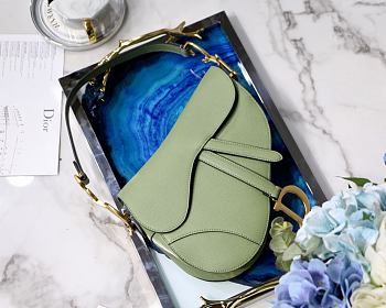 DIOR SADDLE BAG WILLOW GREEN M0446 SIZE 25.5 x 20 x 6.5 CM