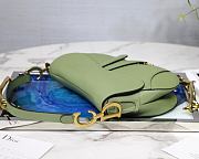 DIOR SADDLE BAG WILLOW GREEN M0446 SIZE 25.5 x 20 x 6.5 CM - 2