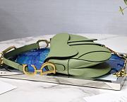 DIOR SADDLE BAG WILLOW GREEN M0446 SIZE 25.5 x 20 x 6.5 CM - 4