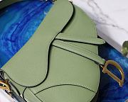 DIOR SADDLE BAG WILLOW GREEN M0446 SIZE 25.5 x 20 x 6.5 CM - 6