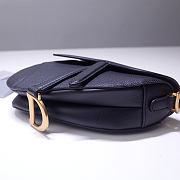 DIOR MINI SADDLE BAG BLACK M0447 SIZE 21 x 18 x 5 CM - 6