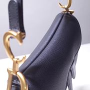 DIOR MINI SADDLE BAG BLACK M0447 SIZE 21 x 18 x 5 CM - 5
