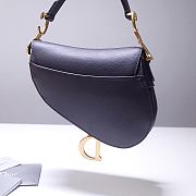 DIOR MINI SADDLE BAG BLACK M0447 SIZE 21 x 18 x 5 CM - 4