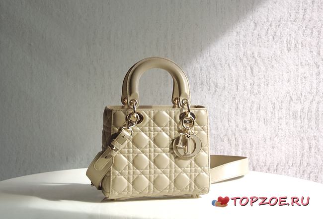 LADY DIOR MY ABCDIOR BAG BEIGE M0538 SIZE 20 x 16.5 x 8 CM - 1