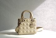 LADY DIOR MY ABCDIOR BAG BEIGE M0538 SIZE 20 x 16.5 x 8 CM - 1