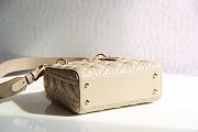 LADY DIOR MY ABCDIOR BAG BEIGE M0538 SIZE 20 x 16.5 x 8 CM - 5