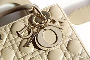 LADY DIOR MY ABCDIOR BAG BEIGE M0538 SIZE 20 x 16.5 x 8 CM - 6