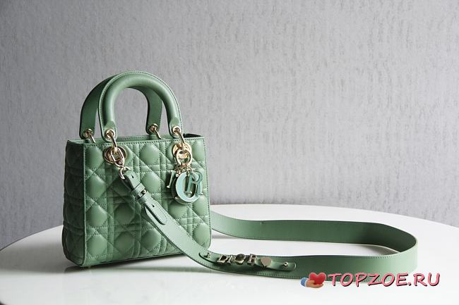LADY DIOR MY ABCDIOR BAG GREEN M0538 SIZE 20 x 16.5 x 8 CM - 1