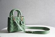 LADY DIOR MY ABCDIOR BAG GREEN M0538 SIZE 20 x 16.5 x 8 CM - 1