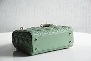LADY DIOR MY ABCDIOR BAG GREEN M0538 SIZE 20 x 16.5 x 8 CM - 5