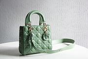 LADY DIOR MY ABCDIOR BAG GREEN M0538 SIZE 20 x 16.5 x 8 CM - 3
