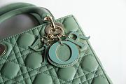 LADY DIOR MY ABCDIOR BAG GREEN M0538 SIZE 20 x 16.5 x 8 CM - 2