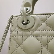 MINI ULTRAMATTE LADY DIOR BAG AVOCADO GREEN M0505 SIZE 17 x 15 x 7 CM - 3