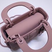 MINI ULTRAMATTE LADY DIOR BAG NUDE PINK M0505 SIZE 17 x 15 x 7 CM - 3