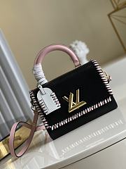 LOUIS VUITON TWIST MM BLACK M57318 SIZE 23 x 17 x 9.5 cm - 1