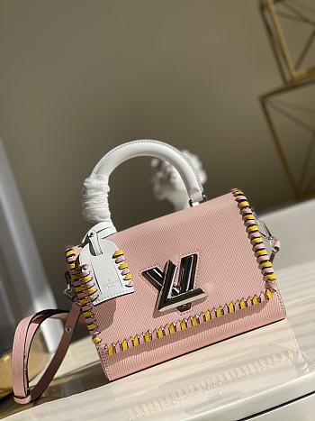 LOUIS VUITON TWIST MM POWDER PINK M57318 SIZE 23 x 17 x 9.5 cm
