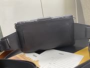 FENDI BAGUETTE BLACK LEATHER 8BR600 SIZE 26 x 4 x 14 CM - 3